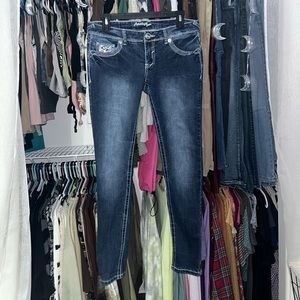 COPY - Amethyst Y2k low rise decorative skinny jeans *size 7*